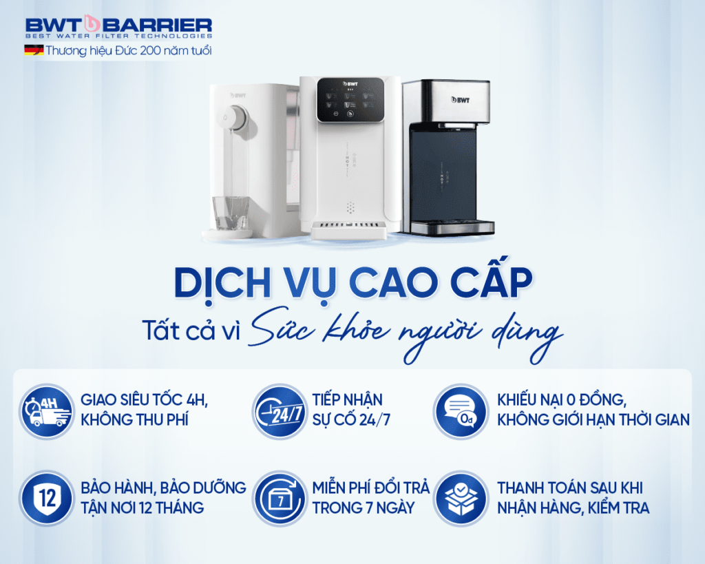BWT Việt Nam luôn chăm sóc khách hàng bằng những dịch vụ cao cấp nhất